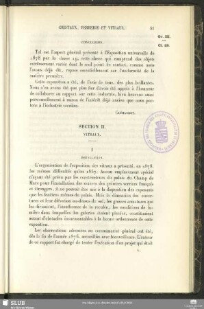 Section II. Vitraux