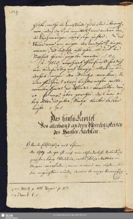 5.Capitel. Von allerhand andern Gerechtigkeiten des Hauses Sachsen.
