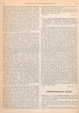 848-850 [Rezension] Jørgensen, Kay E., Stanislaw Lubieniecki