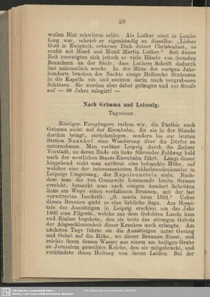 Nach Grimma und Leissnig