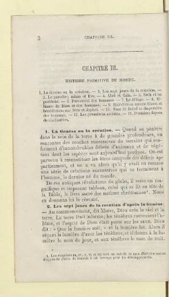 Chapitre III. Histoire primitive du monde