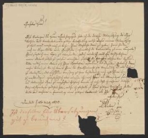 Brief an B. Schott's Söhne : 18.03.1830