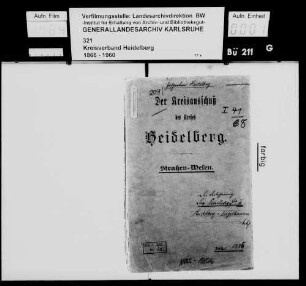 Verbesserung des Kreiswegs 11 Heidelberg - [Heidelberg-]Ziegelhausen - [Heidelberg-]Peterstal
