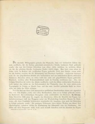 Der erste Cetinjer Kirchendruck vom Jahre 1494 : eine bibliographisch-lexicalische Studie, 1. Bibliographisch-kritisches
