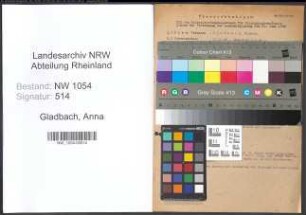 Entnazifizierung Anna Gladbach , geb. 23.09.1892 ()