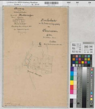 Massen (Unna), Zusammenlegung Obermassen, Brouillonkarte I Obermassen Flur 6