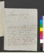 Brief von Wenner, Johann Friedrich an Goethe, Johann Wolfgang von