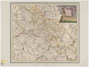 Karte von Schlesien, 1:740 000, Kupferstich, um 1700