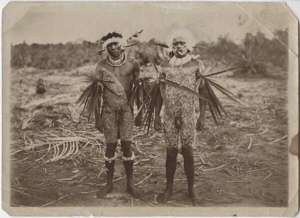 Kayapo dancers at a funeral festival