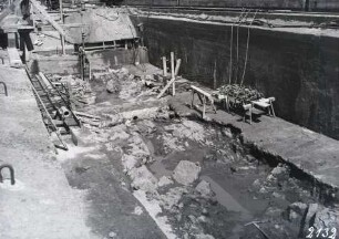 Verankerung Schleusenmauer Staustufe Kachlet/Donau