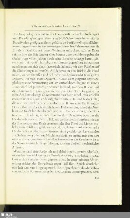 Die verhängnisvolle Handschrift