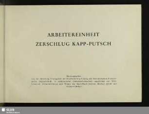 Arbeitereinheit zerschlug Kapp-Putsch