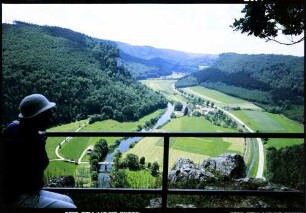 Werenwag: Donautal, von der Burg, Blick von oben, Richtung Westen