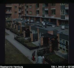 Wohnstraßen in Hamburg: Neustadt, Kohlhöfen, Hofansicht