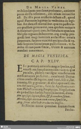 De Magia Venefica. Cap. XLIV.