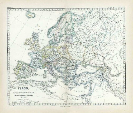 Europa während des Zeitraums der Reformation und der Übermacht des Hauses Habsburg 1492 - 1618