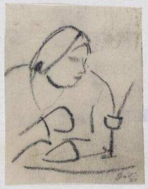 XXXI. Sitzende Frau