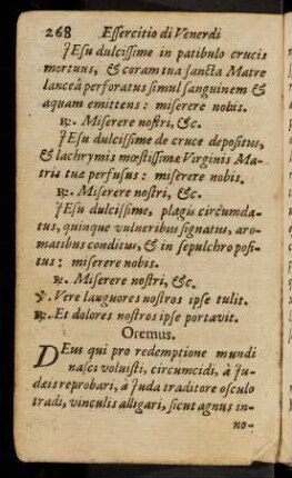 268-278, Oremus; ...