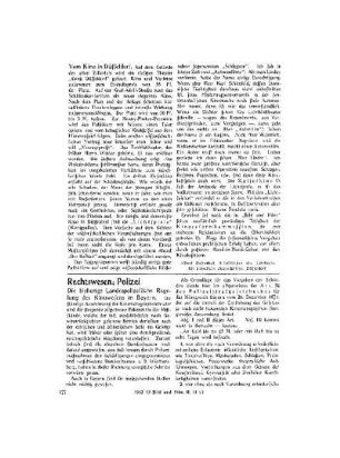 Rechtswesen; Polizei