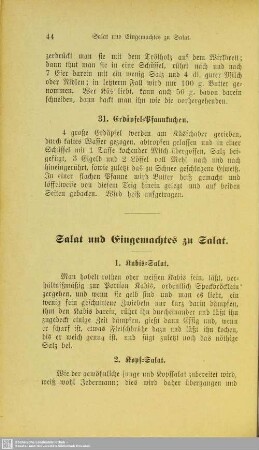 Salat und Eingemachtes zu Salat