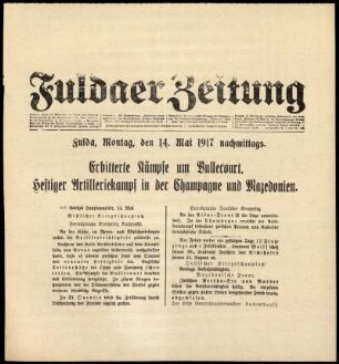Ausgabe vom Montag, den 14. Mai 1917.