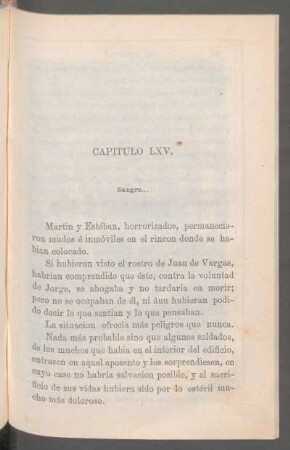 Capítulo LXV. - Sangre...