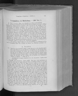 Versammlung zu Marienburg. - 1399 Nov. 7.