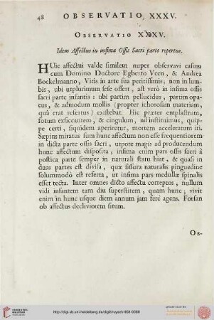 Observatio XXXV