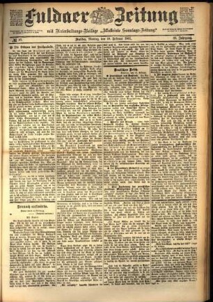 Ausgabe vom Montag, den 18. Februar 1901.