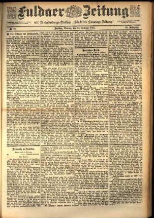 Ausgabe vom Montag, den 18. Februar 1901.
