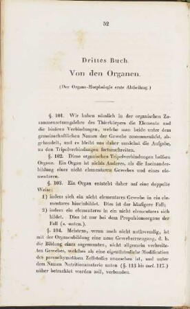 Drittes Buch. Von den Organen.