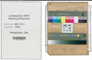 Entnazifizierung Otto Westphalen , geb. 26.06.1905 (Briefmarkenhaendler)