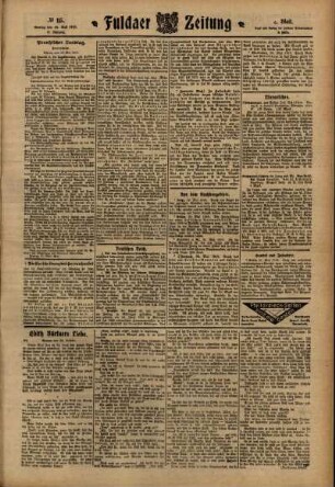 Zweite Ausgabe vom Montag, den 23. Mai 1910.