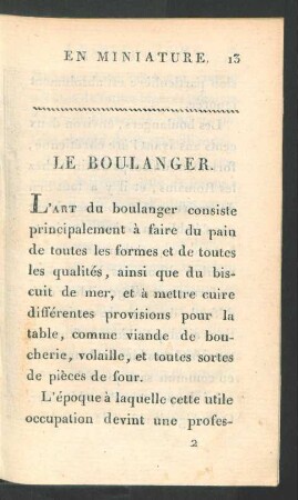 Le boulanger.