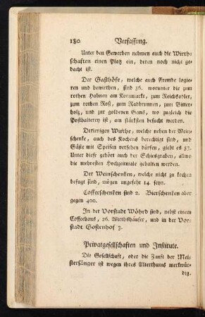 Privatgesellschaften und Institute.