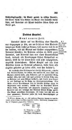 Drittes Kapitel. Roms neuere Zeit