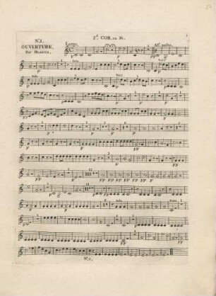 No. 1 Ouverture. Par Blasius.