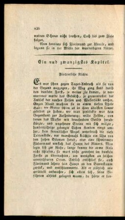 Ein und zwanzigstes Kapitel. Fürchterliche Nächte.