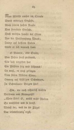 Nun schleicht umher im Staube ...