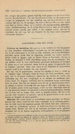 Aanhangsel over het opium