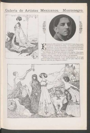 Galería de artistas mexicanos. - Montenegro. - [Fotografía y ilustraciones]