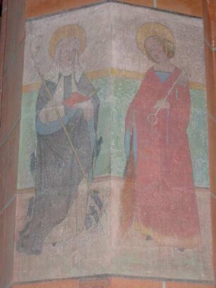 Die Heiligen Gertrud von Nivelles und Martha von Bethanien