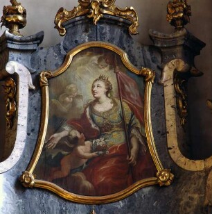 Franziskusaltar (Südlicher Seitenaltar) — Heilige Ursula