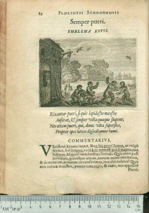 Semper pueri. Emblema XXVII.