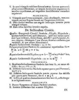 De Sectionibus Conicis.