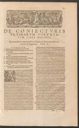 De Coniecturis Ultimarum Voluntatum. Liber Decimus.