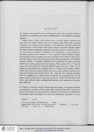 Lectio XVII