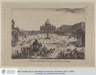 Veduta della Basilica e Piazza di S. Pietro in Vaticano : Bildliche Darstellung