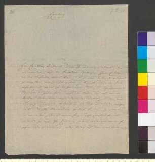 Brief von Riemer, Friedrich Wilhelm an Goethe, Johann Wolfgang von