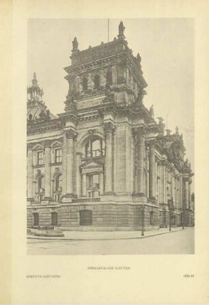 Reichstagsgebäude. Südwestlicher Eckturm. Berlin